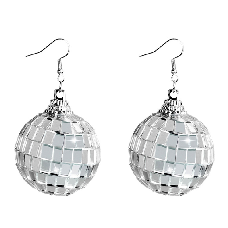 Women'S Fashion Of The 70S - 31BB Orecchini a sfera da discoteca