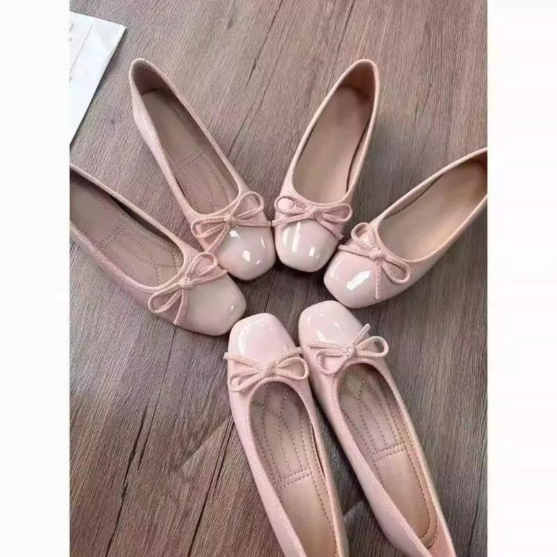 Women'S Fashion Walking Shoes - Ballerine da Donna con Punta Quadrata