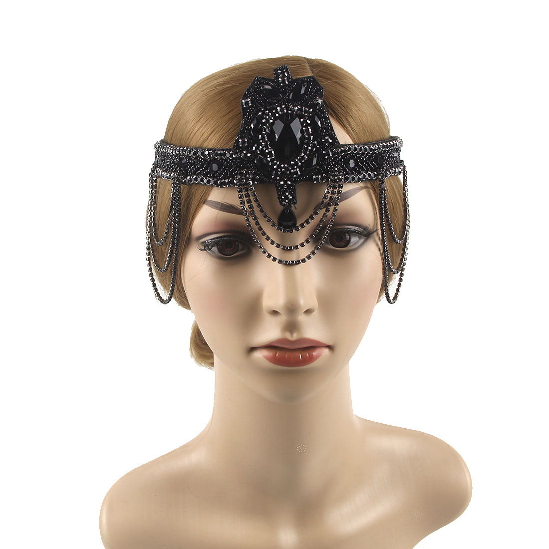 Women'S Fashion Of The 1920S - 1920s copricapo piuma Flapper fascia grande