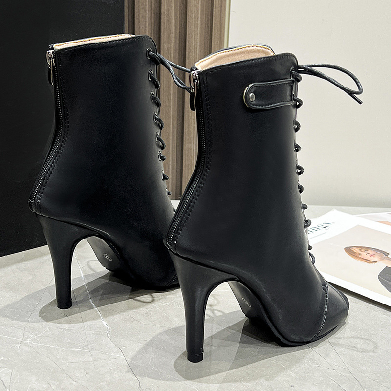 Women'S Fashion Boots - Nuovi Sandali Baotou da Donna Neri,