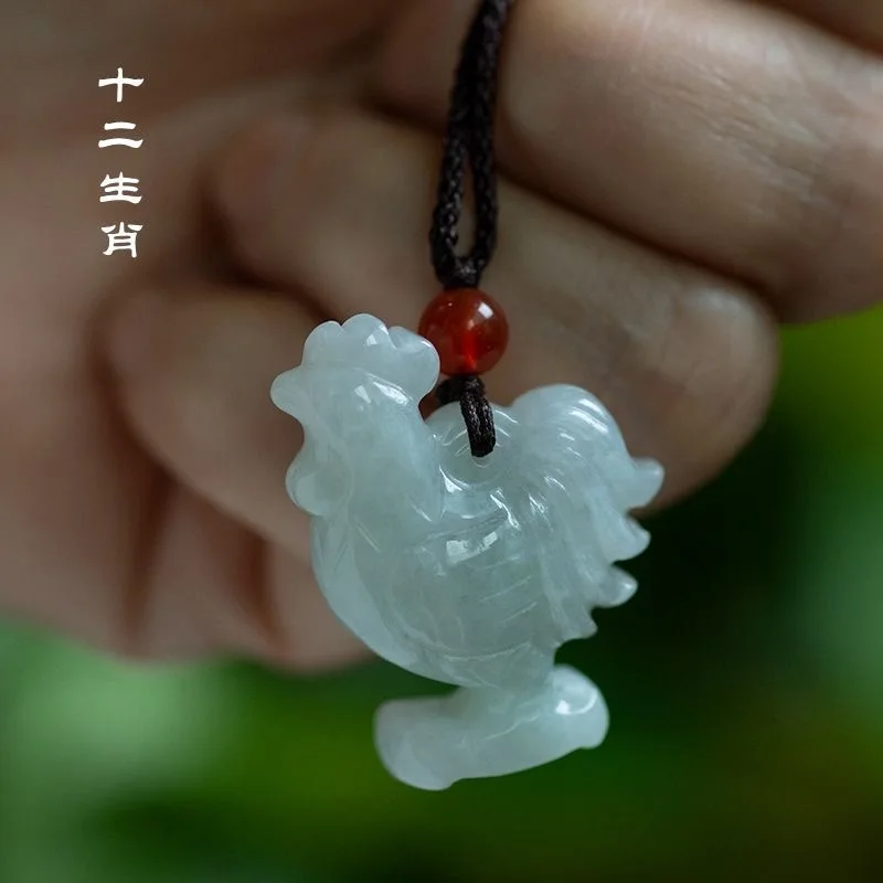Women'S Fashion Jewellery - Smeraldo naturale cinese tridimensionale zodiaco ciondolo