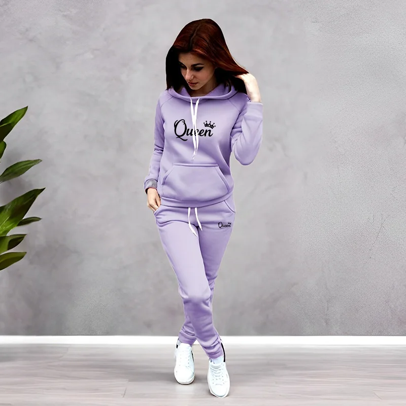 Women Queen Fashion - Tuta da donna con stampa della