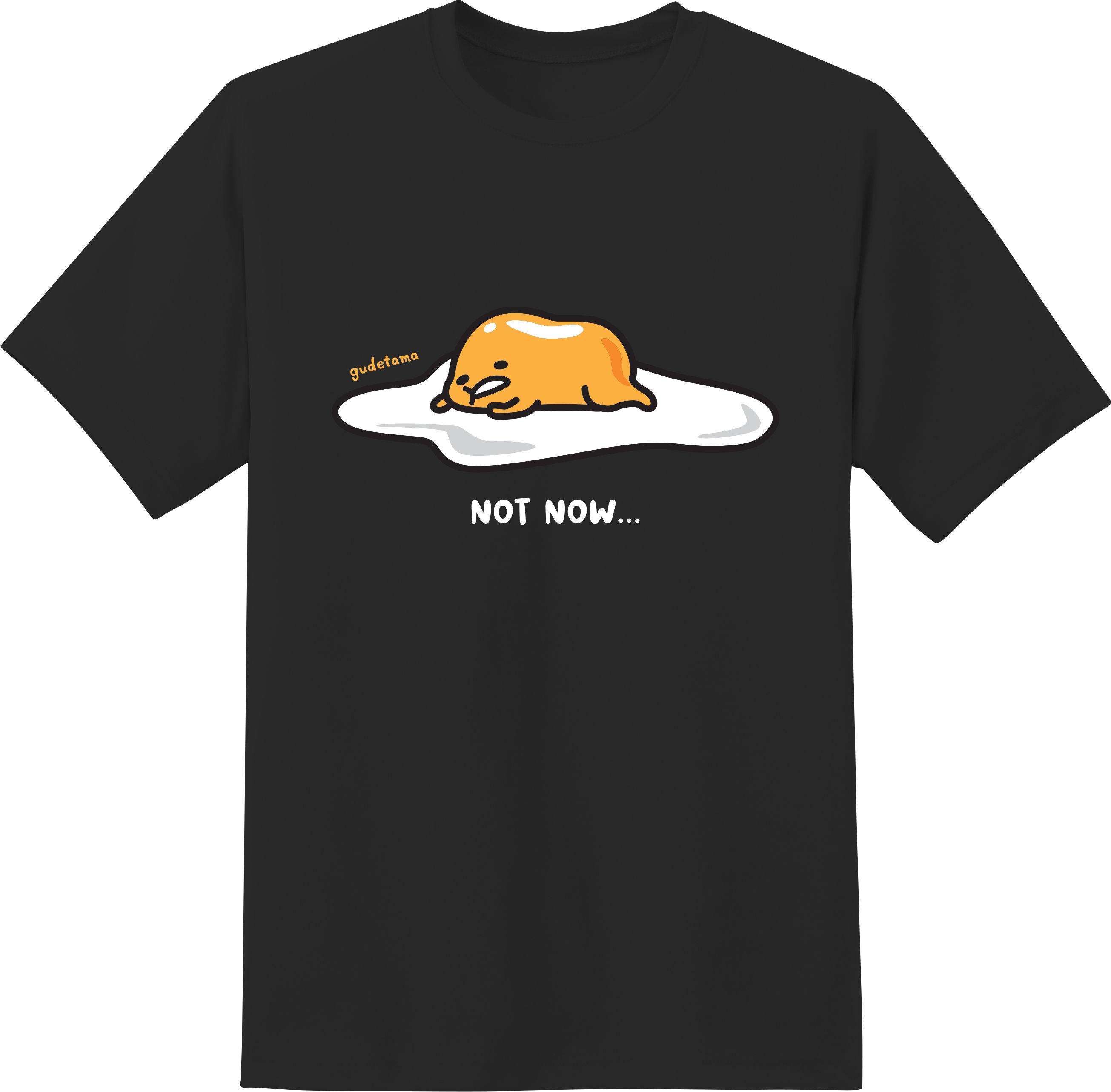 Women Fashion Now - T-shirt Gudetama Sanrio con stampa fronte