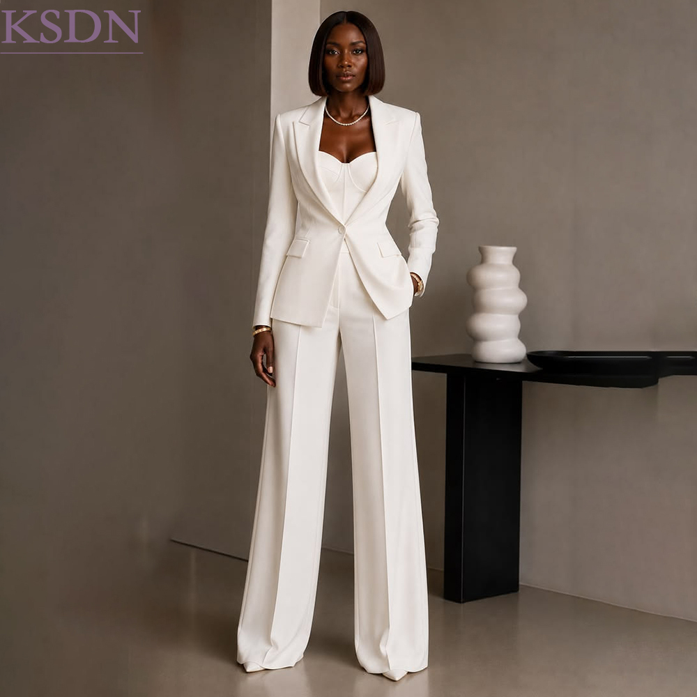 Women'S Fashion Jackets - Completo da Donna Bianco di Lusso,