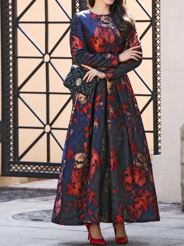 Maxi Dress Boho - DEVCHATA Abito Lungo Vintage Boho per