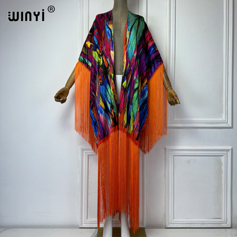 Women'S Fashion Kimono - WINYI kimono copricostumi da spiaggia boho