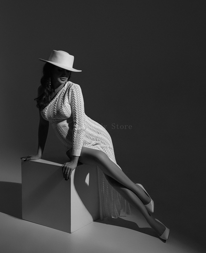 Maxi Dress Boho - Abito premaman per servizio fotografico con
