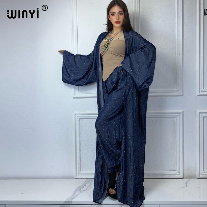 Women'S Fashion Kimono - WINYI Africa fashion 2 pezzi set