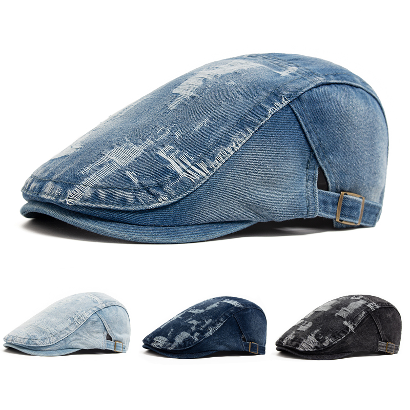 Berretto in denim strappato al - Women Fashion Nz recensione e prezzo