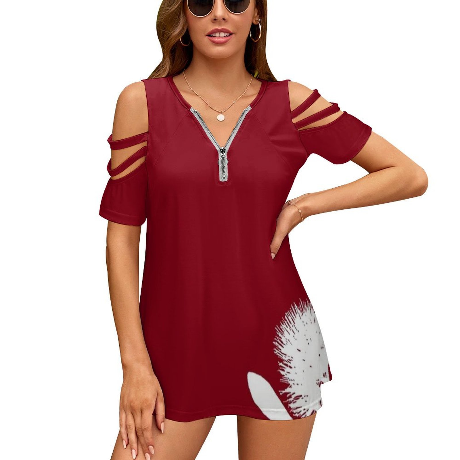 Pohutukawa-Bianco su rosso Don - Women Fashion Nz recensione e prezzo