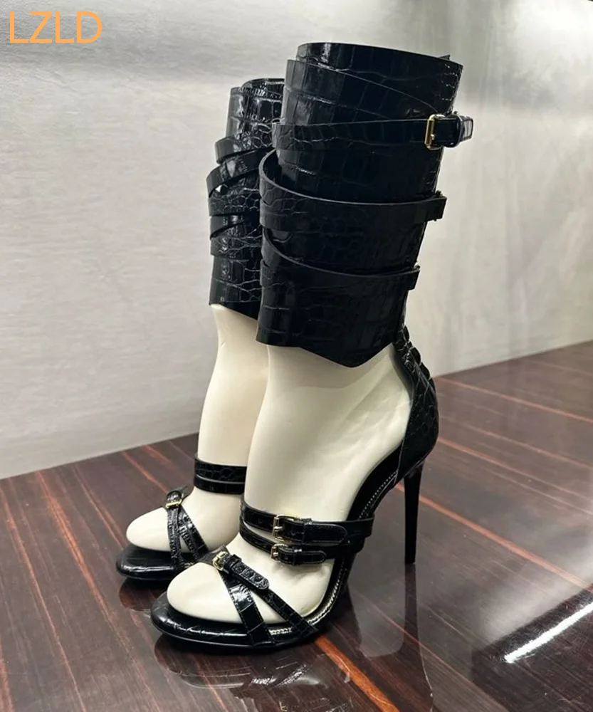 Sandali da donna neri sexy da  - Fashion Women Belt recensione e prezzo