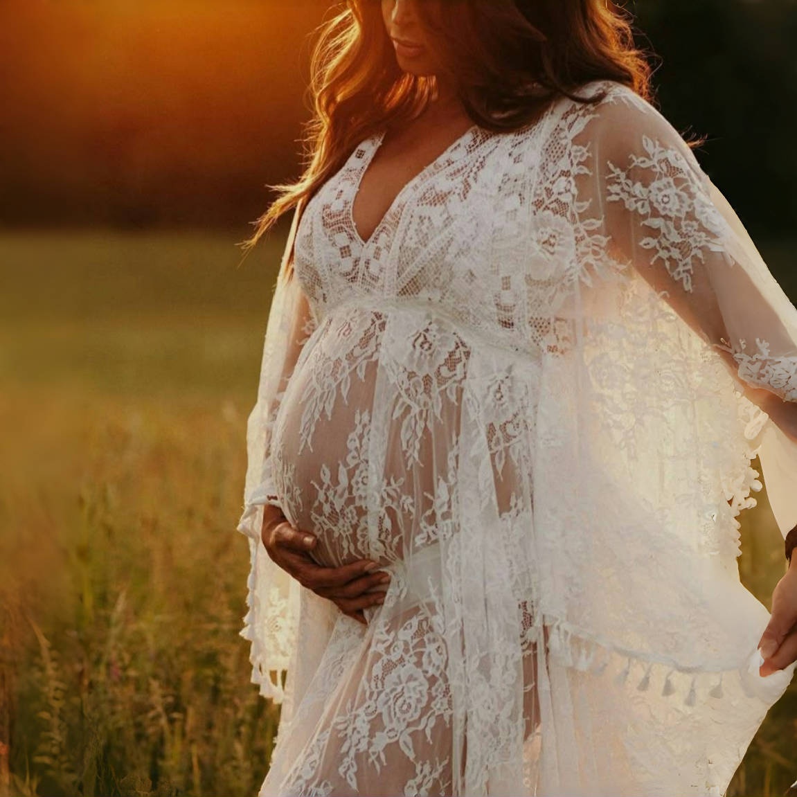 Boho Lace Matenrity Servizio f - Maxi Dress Boho recensione e prezzo