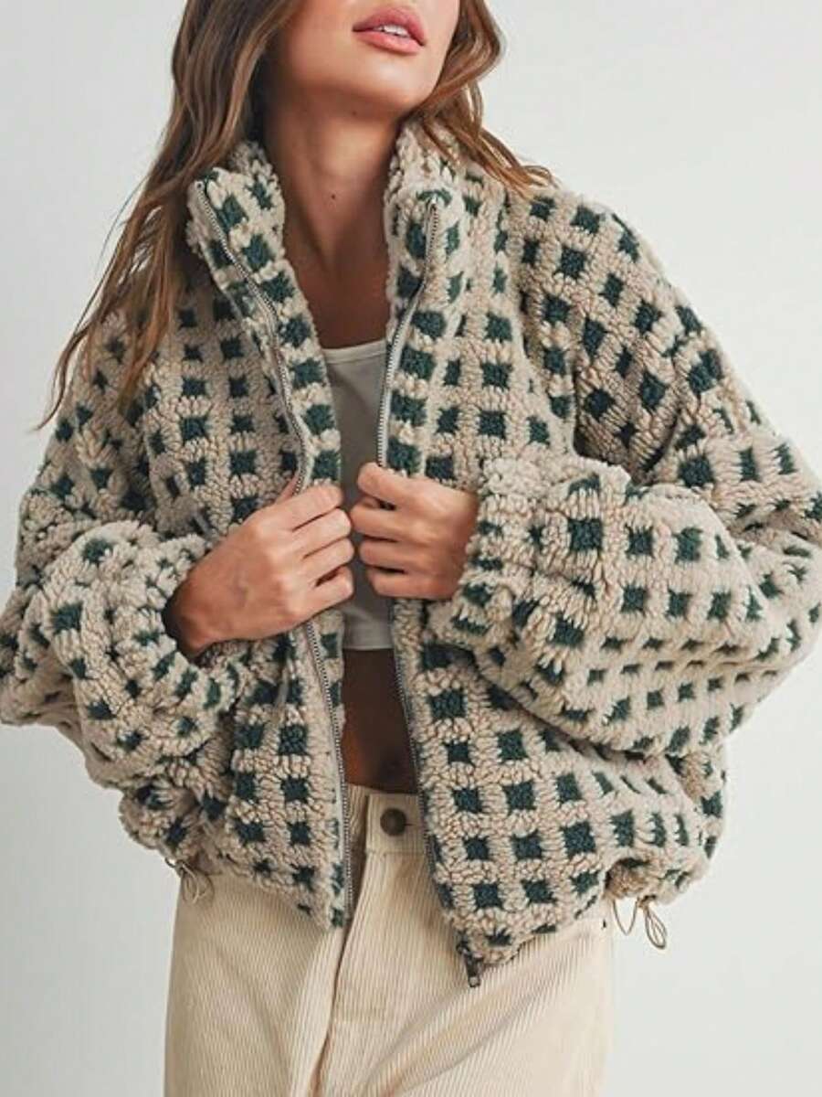 Giacca da donna in pile carina - Sherpa Coat Women recensione e prezzo