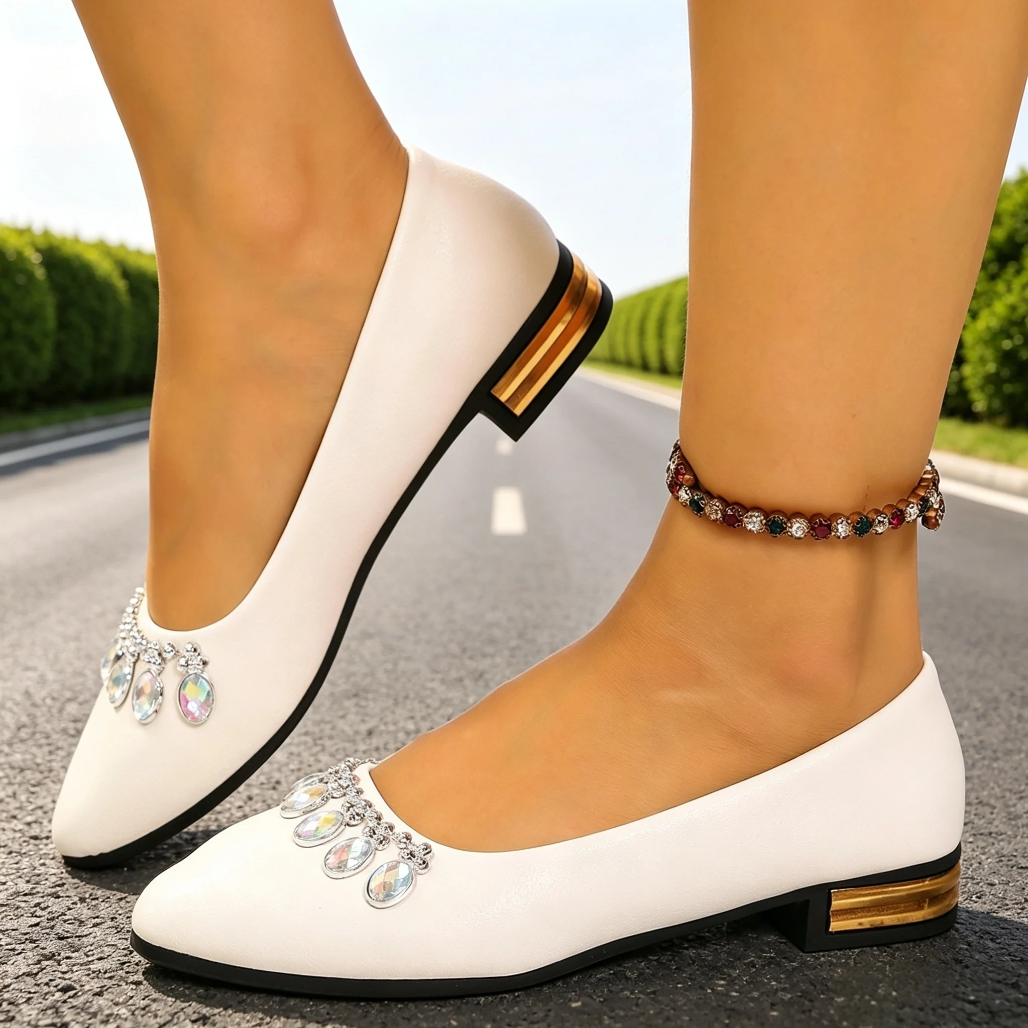 Scarpe Basse da Donna a Punta, - Women'S Fashion Walking Shoes recensione e prezzo