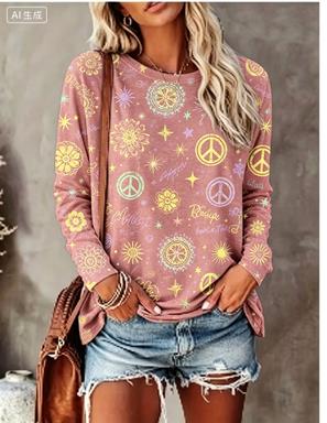 Maglietta a Maniche Lunghe da  - Women Fashion Styles recensione e prezzo