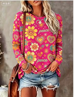 Maglietta a Maniche Lunghe da  - Women Fashion Styles recensione e prezzo