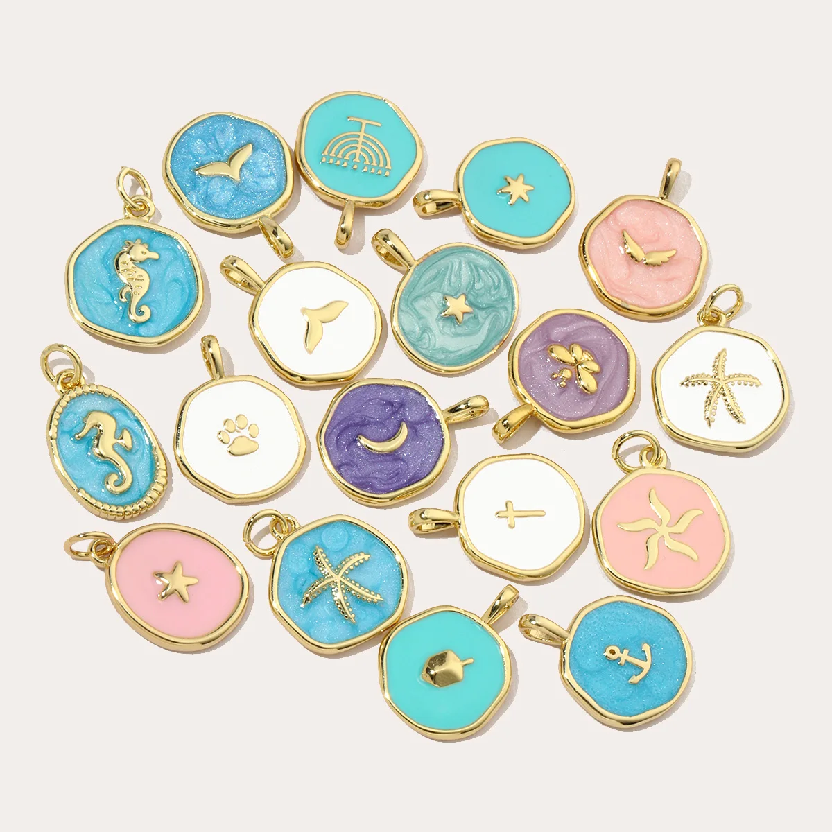 3 pz/lotto 18k Placcato Oro Sm - Women Fashion Nz recensione e prezzo