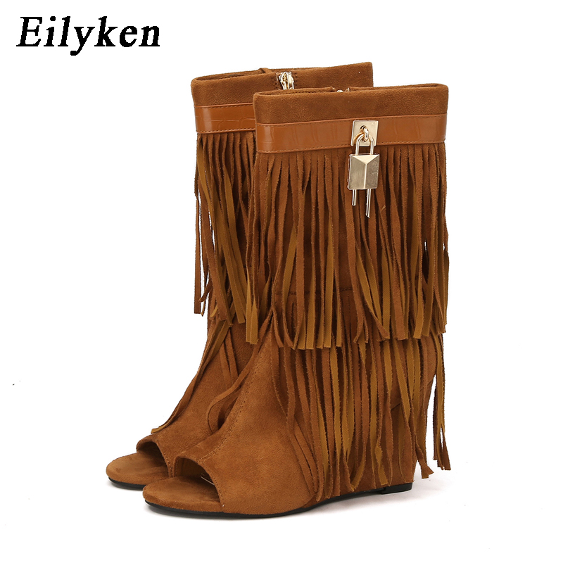 Eilyken Sandali con Zeppa e Fr - Women'S Fashion Boots recensione e prezzo